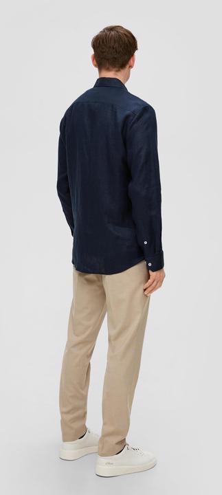 Produktbild S.Oliver Hemd Glänzendes Tailored Fit Hemd aus Leinen (38)