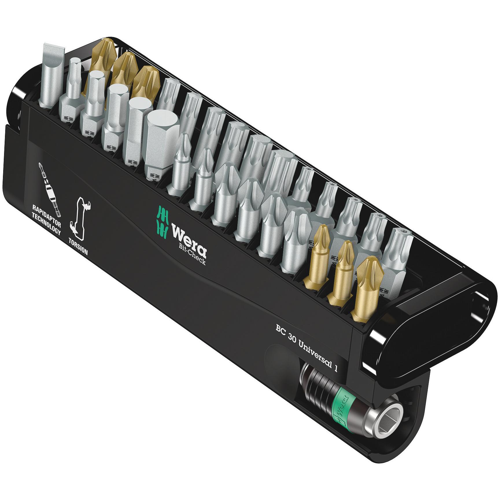 Wera, Bits, Bit-Check 30 Universal 1 (3.0 cm)