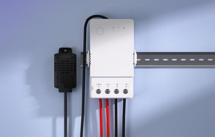Image du produit Sonoff TH Origin przekaźnik Wifi z funkcją pomiaru temperatury oraz wilgotności THR320 (Actionneur de chauffage)