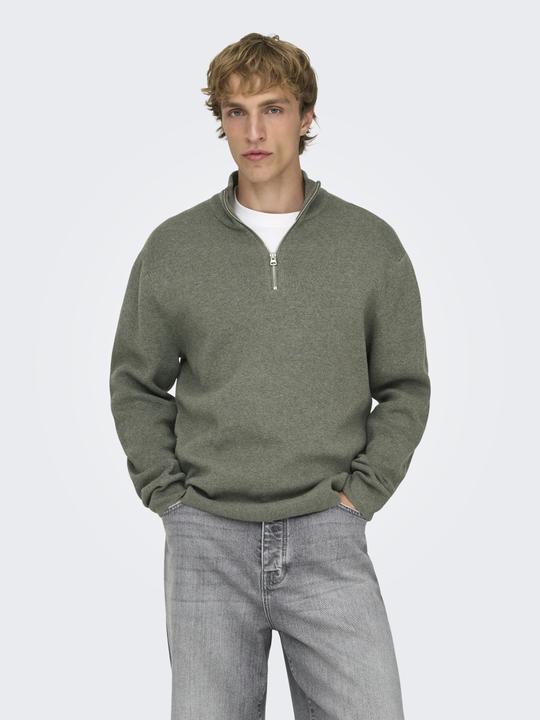 Produktbild Only & Sons Onsting Life Reg Half Zip Knit Noos (S)