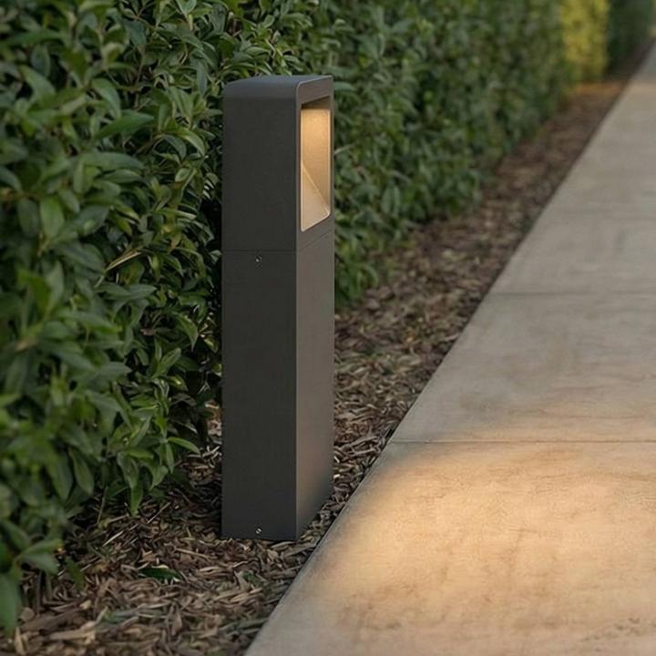 Actual product image Lucande Leya LED outdoor garden light IP54 Graphite (IP54)
