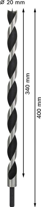 Actual product image Bosch Professional Zubehör PRO Wood Wood twist drill, 20 x 340 x 400 mm (20 mm)