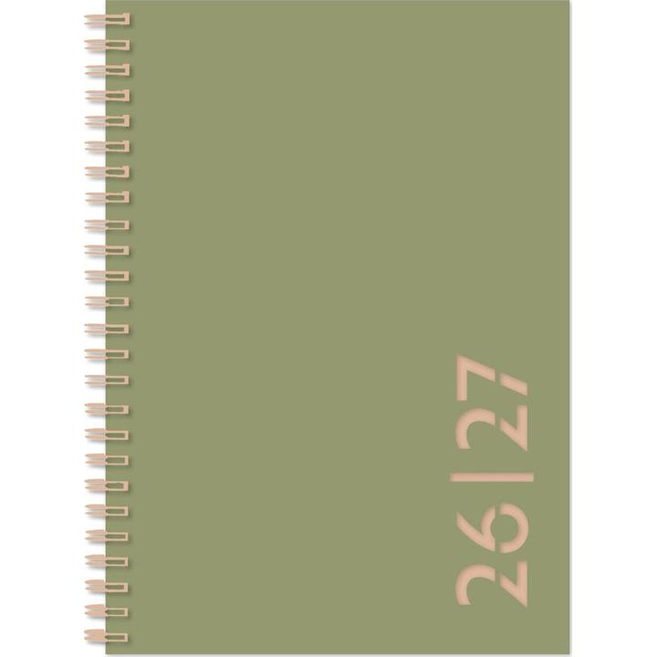Image du produit Simplex Colors Weekly A6 2026/2027, Olivegrün (A6+, 1 semaine / 2 pages)