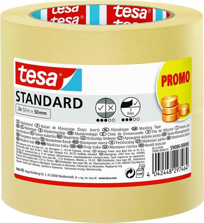 Produktbild tesa Klebeband Gelb (50 mm)