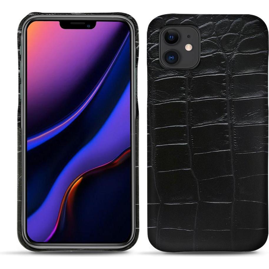 Noreve Lederschutzhülle (Apple iPhone 11), Smartphone Hülle, Schwarz
