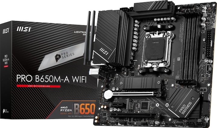Produktbild MSI Pro B650M-A WIFI (AM5, AMD B650, mATX)