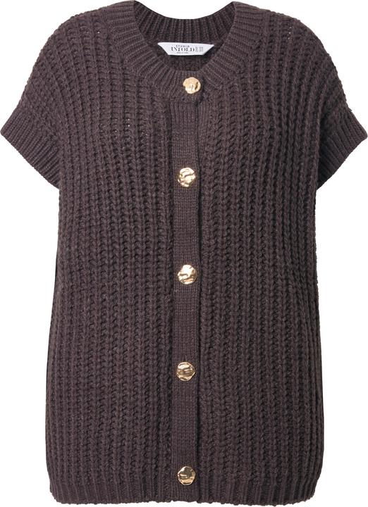 Produktbild Studio Untold Strickweste, Boxy Shape, Strukturstrick, Schmuckknöpfe (46, 48)