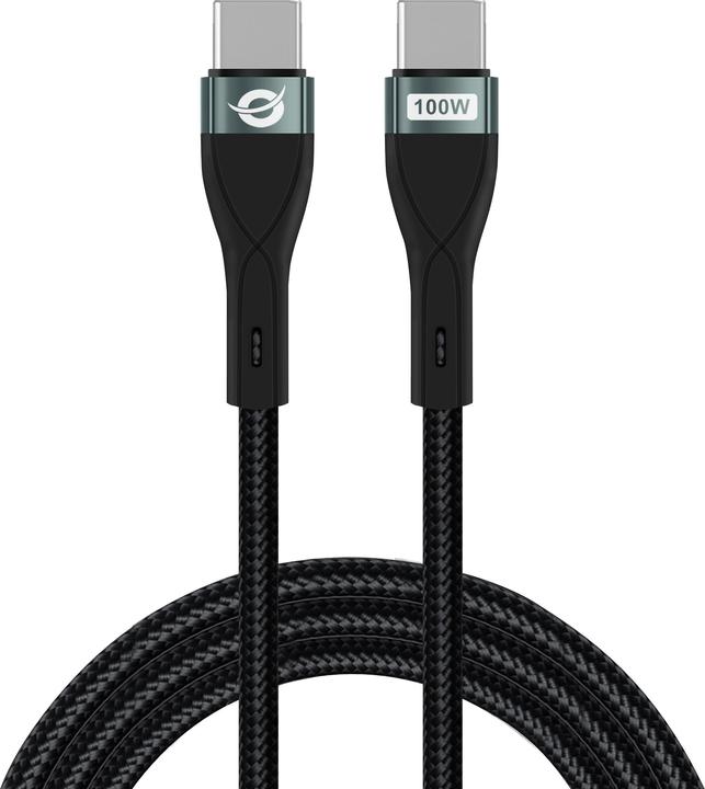 Actual product image Conceptronic Cable USB-C 3.0 -> C St/St 2.00m 5A 480Mbps bw (2 m, USB 2.0, 100 W)