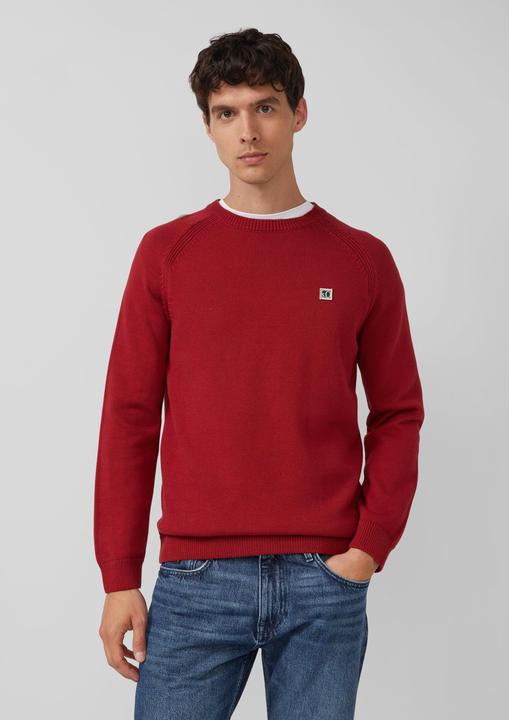 Produktbild s.Oliver Strickpullover Strickpullover aus Baumwolle mit Raglanärmeln (3XL)