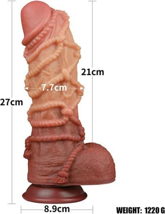 Image du produit Lovetoy Gode extrême avec motif de corde 26.5 cm