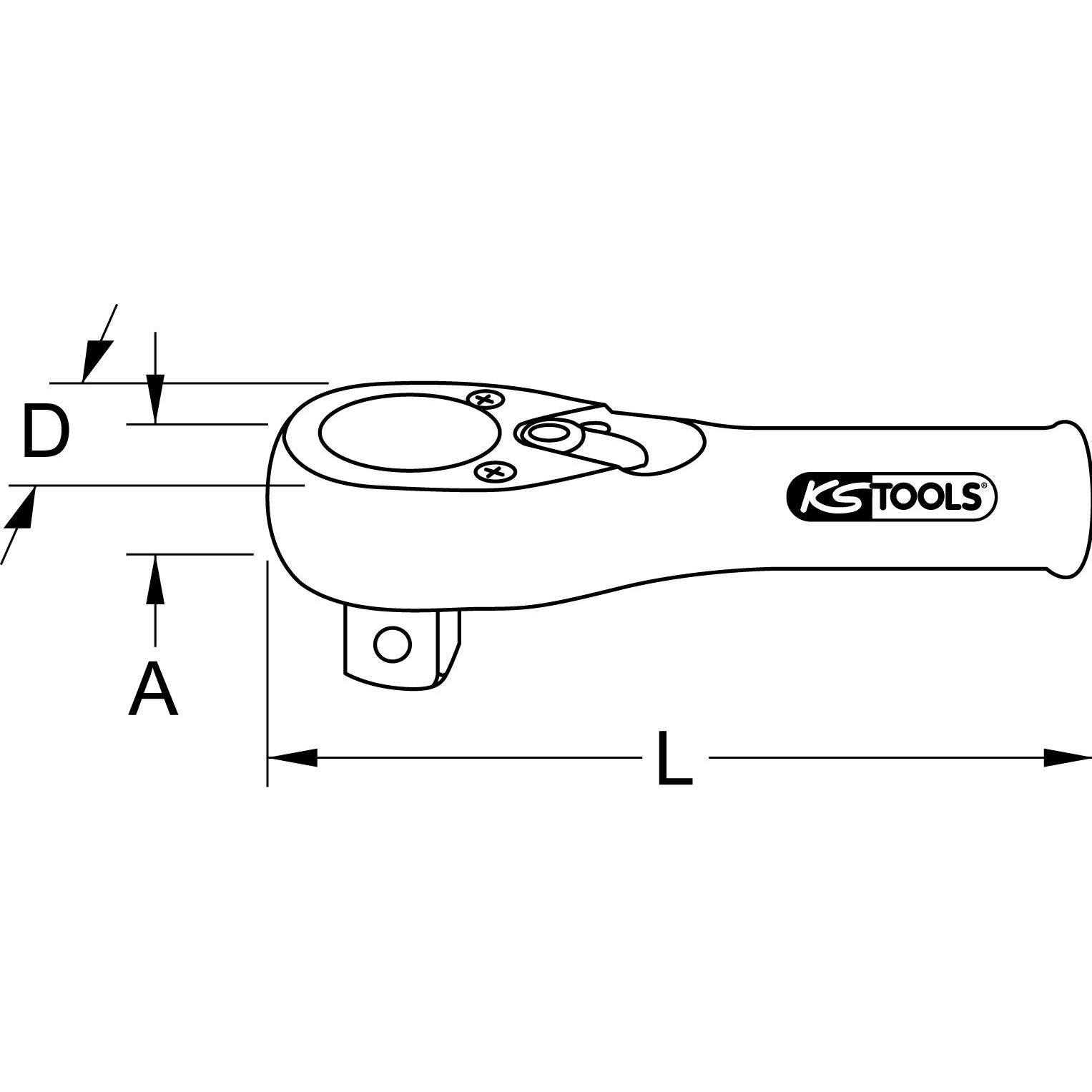 Thumbnail - KS Tools, Ratsche, 911.1019 (1/2")