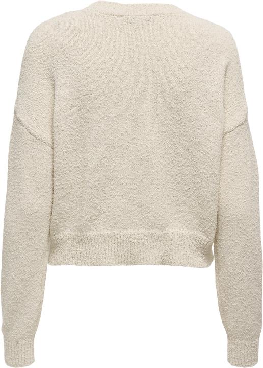 Produktbild Only Rundhals Gerippte Ärmelbündchen Tief angesetzte Schulter Pullover Strickpullover (S)