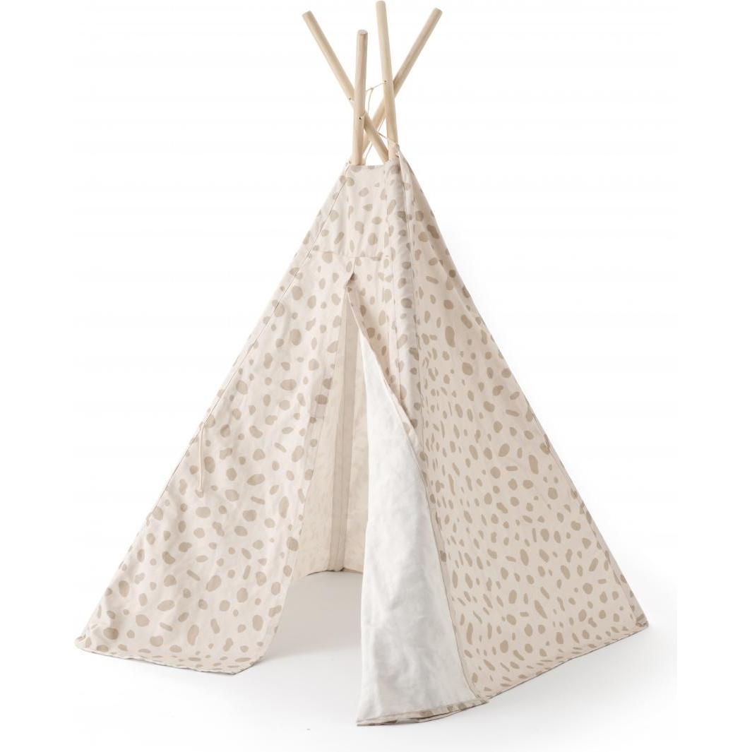 Made Modern Holdings Kid Made Modern - Tipi tent dot - Hvid - 100x95x140 cm