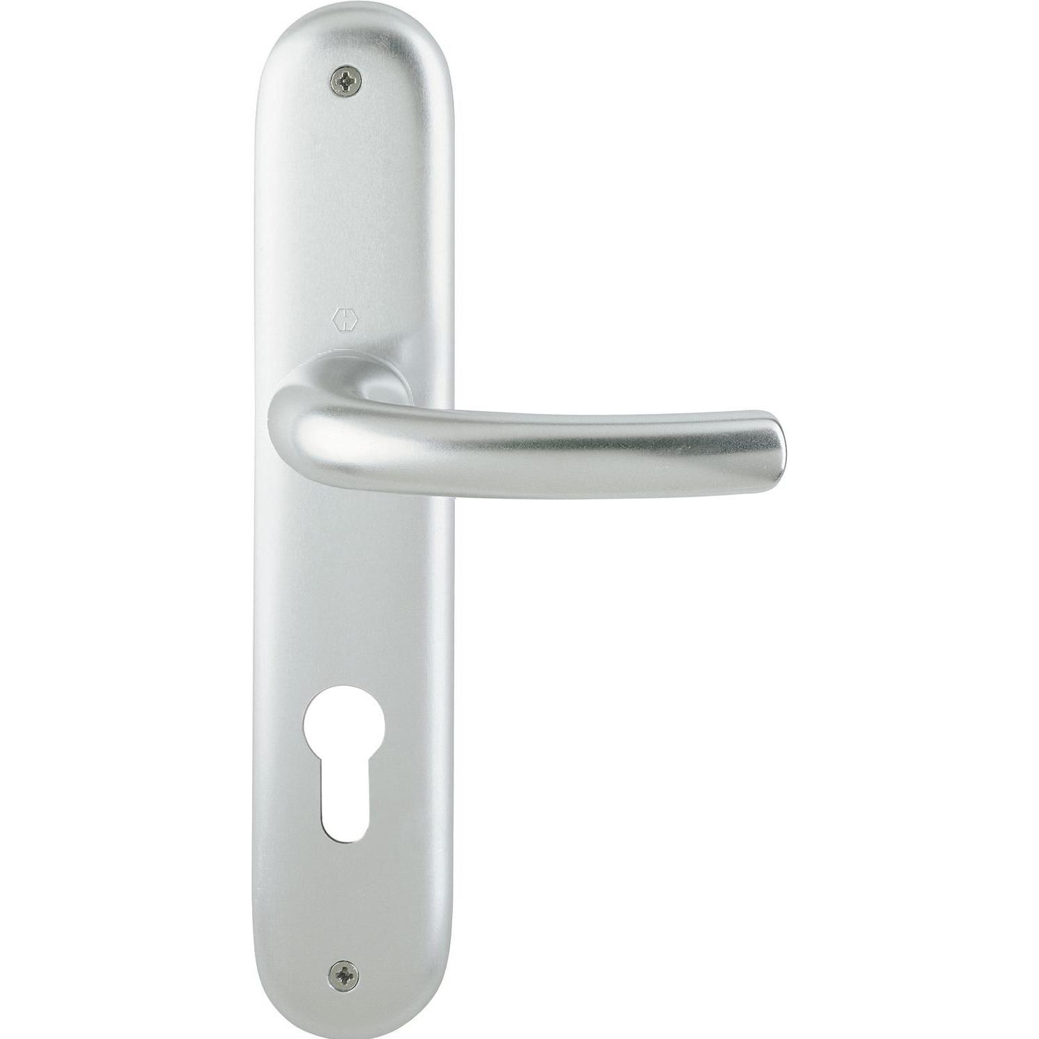 Hoppe, Türgriff + Fenstergriff, Langschildgarnitur Tôkyô 1710/273P Aluminium F1 PZ 72 mm DIN links / rechts (Türgarnitur...