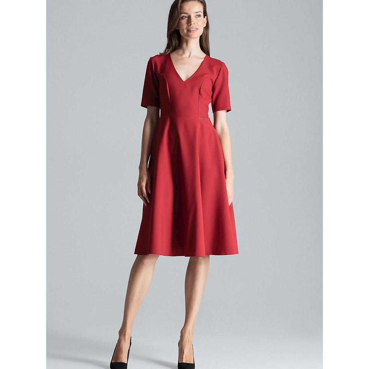 Figl, Damen, Kleider, Alltagskleid, Rot, (XL)