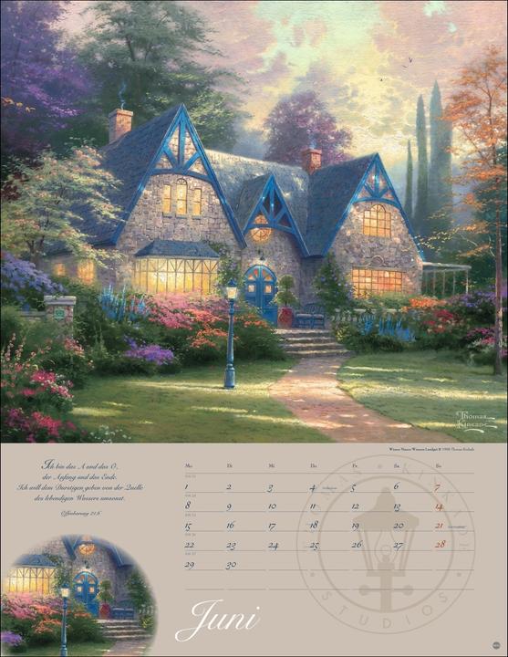 Actual product image Thomas Kinkade: Land im Licht Kalender 2026 (34 x 44 cm)