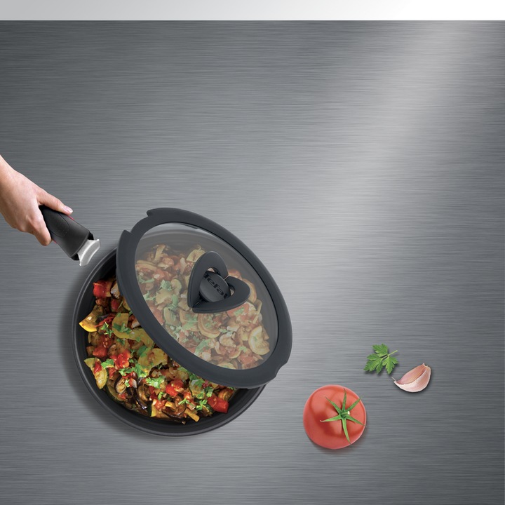 Actual product image Tefal Ingenio G6 Glass Lid Set 16/18/20cm (20 cm, Plastic, Glass)