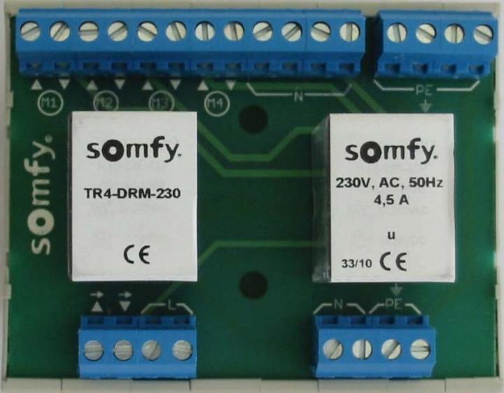 Actual product image somfy Isolating relay TR4-DRM-230