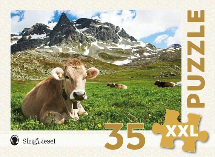 Das SingLiesel-Puzzle für Menschen mit Demenz: Kuh auf der Alp (35 Teile)