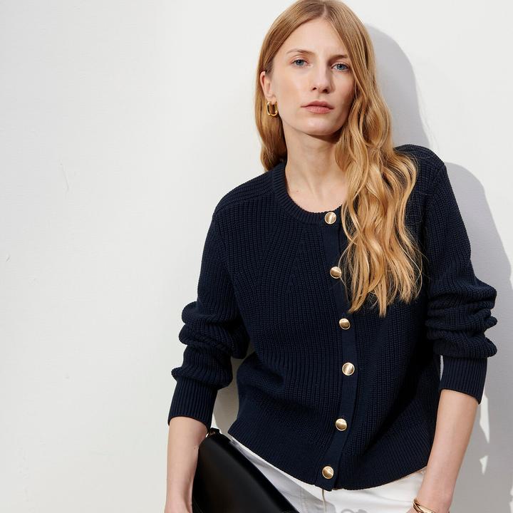 Produktbild Anne Weyburn Strickjacke mit Rundhalsausschnitt (M)