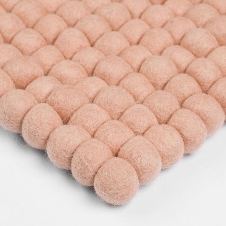 Produktbild Myfelt Merle Filzkugelteppich eckig