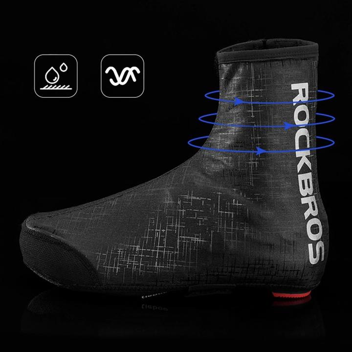 Actual product image Rockbros Ochraniacze na buty LF1081 wiatroodporne wodoodporne 42-46 cm - czarne (45)
