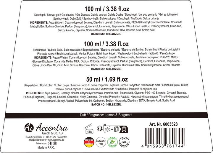 Produktbild Accentra Badeset ESSENTIAL BOTANICALS
