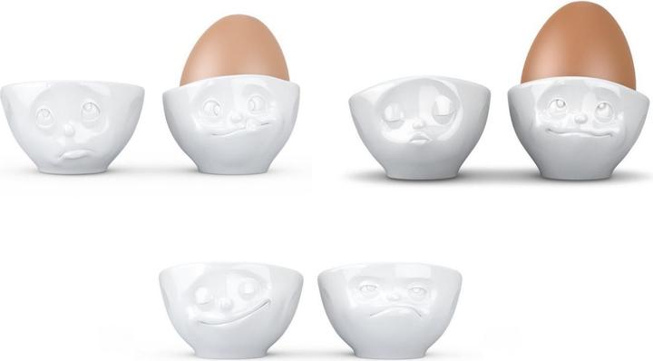 58 Products Eierbecher-Set mit 6 lustigen Designs (6x)