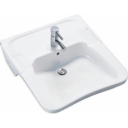 Geberit, Waschbecken, IFØ Hospitalsvask 60x58 cm med god plads under vasken. For boltemontering. (600 mm)