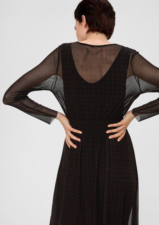 Actual product image S.Oliver Kleid Meshkleid mit Smok-Detail (36)