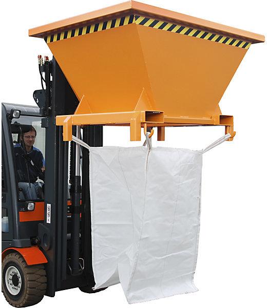 Produktbild eurokraft pro Befülltrichter SBT von Big-Bags lackiert gelborange