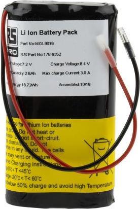 Actual product image RS PRO Li-Ion battery 2S1P (18650) + PCM UN38.3 (1 pcs., 18650, 2600 mAh)