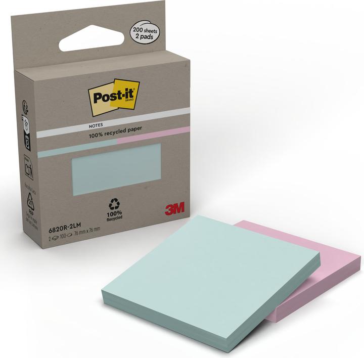 Produktbild Post-it Recycling Notes (7.6 x 7.6 cm)