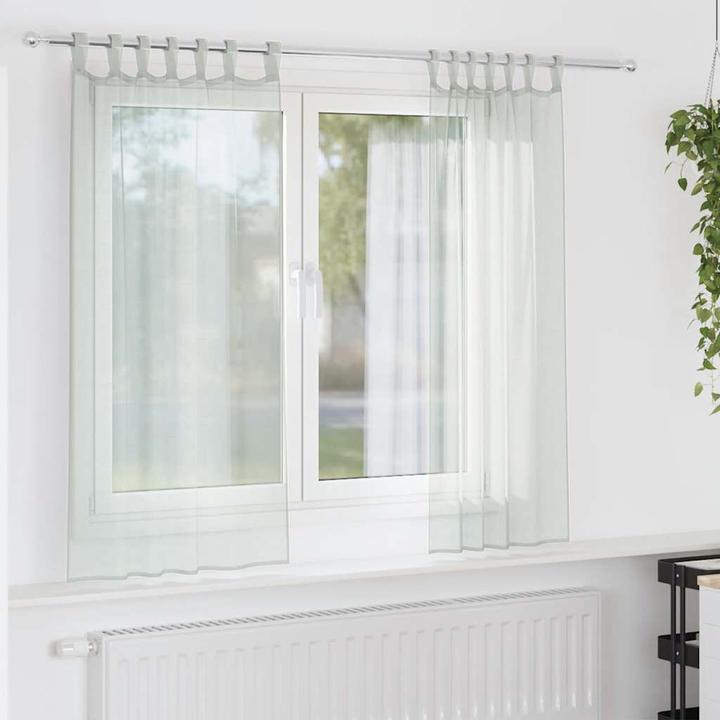 Actual product image vidaXL Voile Vorhang (140 x 140 cm)