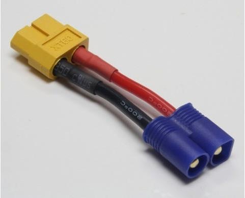 Actual product image EP Adapter cable TRX Male to XT60 Female
