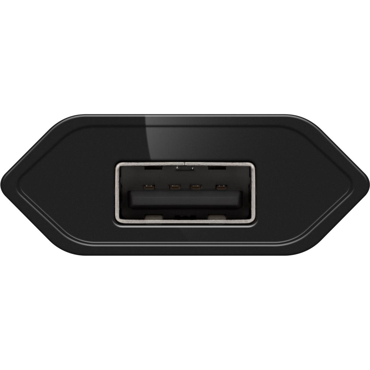 Thumbnail - Goobay USB-A Ladegerät Slim mit USB-C Kabel (5 W), USB Ladegerät, Schwarz