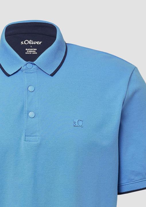 Produktbild S.Oliver Polo-Shirt Sportives Piqué-Poloshirt mit Kontrast-Details (XXL)