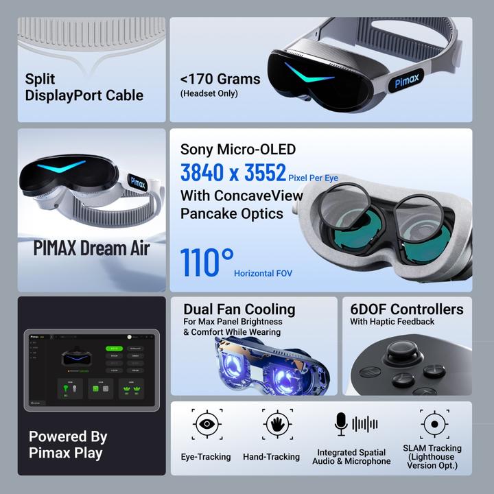 Actual product image Pimax Dream Air Light house