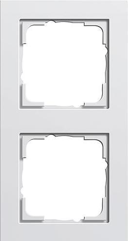 Actual product image Gira 2-gang frame E2, standard 55 R