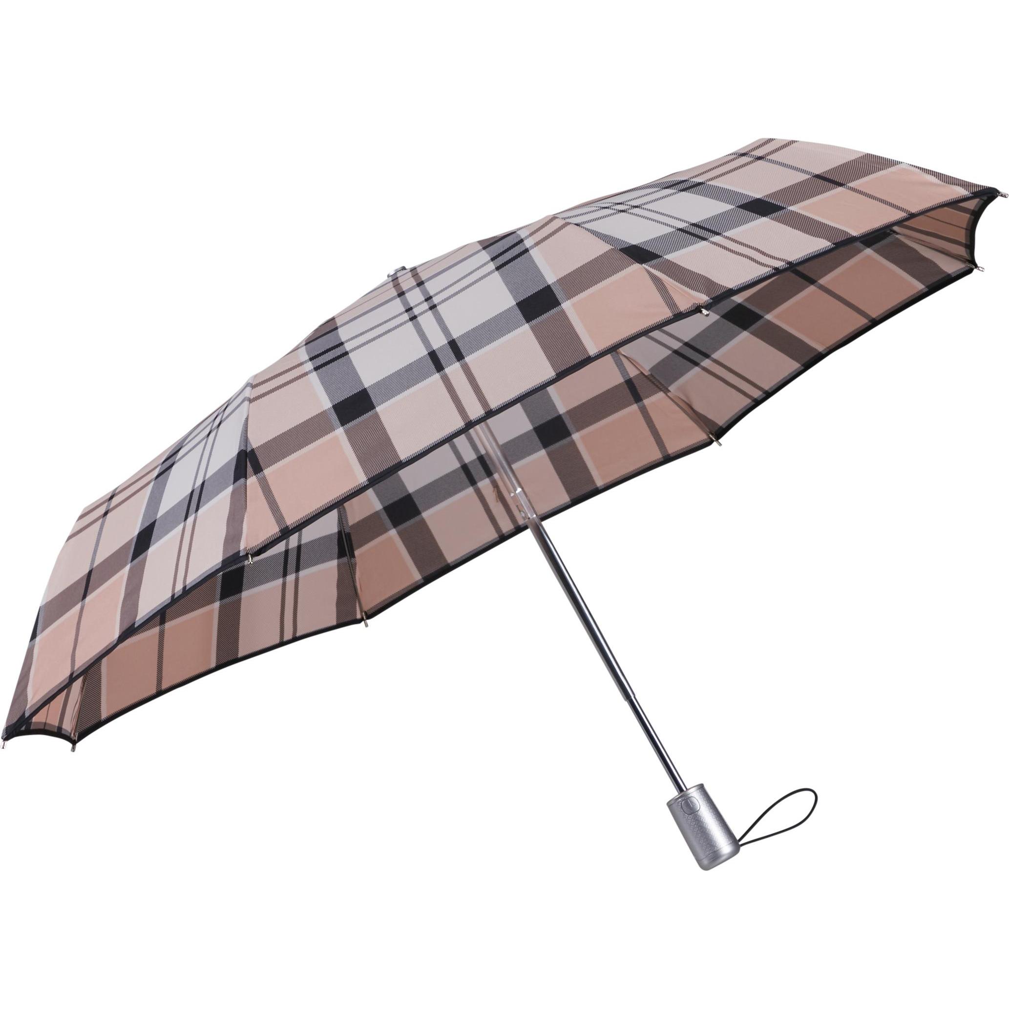 Samsonite, Herren, Regenschirm, SAFE 3 SECT. AUTO O/C, Beige