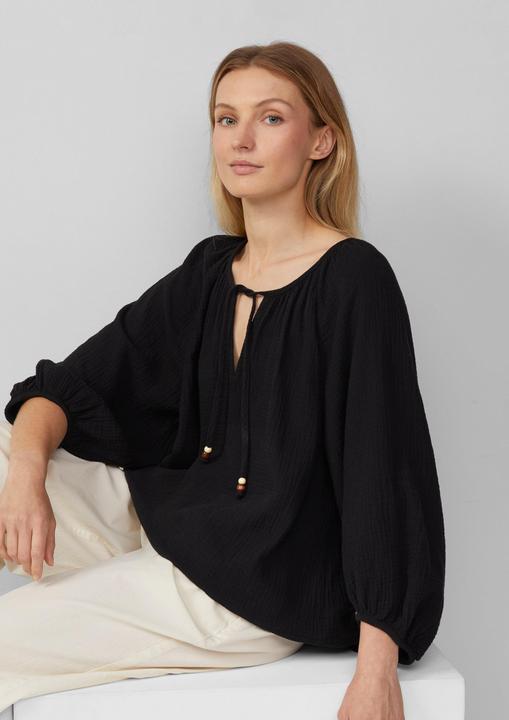 Immagine prodotto s.Oliver Bluse Musselin-Bluse mit Raglanärmeln und Raffung (40)