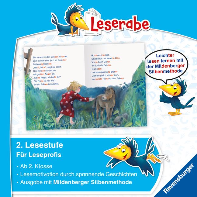 Actual product image Ravensburger Leserabe mit Mildenberger Silbenmethode: Pferdegeschichten (German, Julia Boehme, Dorothea Ackroyd, 2023)