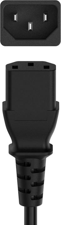 Produktbild Hama 00200737 Stromkabel Schwarz 1,5 m Netzstecker Typ C C14-Koppler