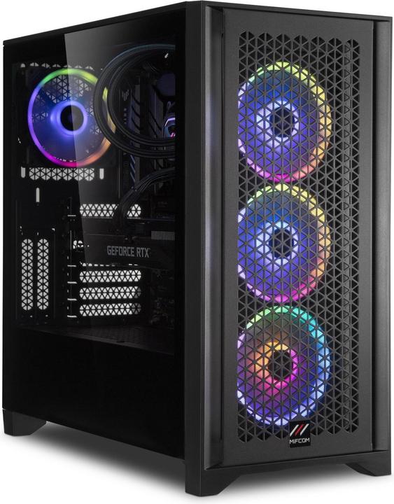 Actual product image Mifcom Savage RGB RTX3070 Core i7 12th Advanced (1500 GB, 32 GB, Intel Core i7-12700K, GeForce RTX 3070)
