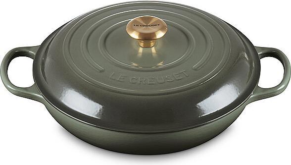 Produktbild Le Creuset Profitopf SIGNATURE dunkelgrün (30 cm, Kochtopf, Gusseisen)