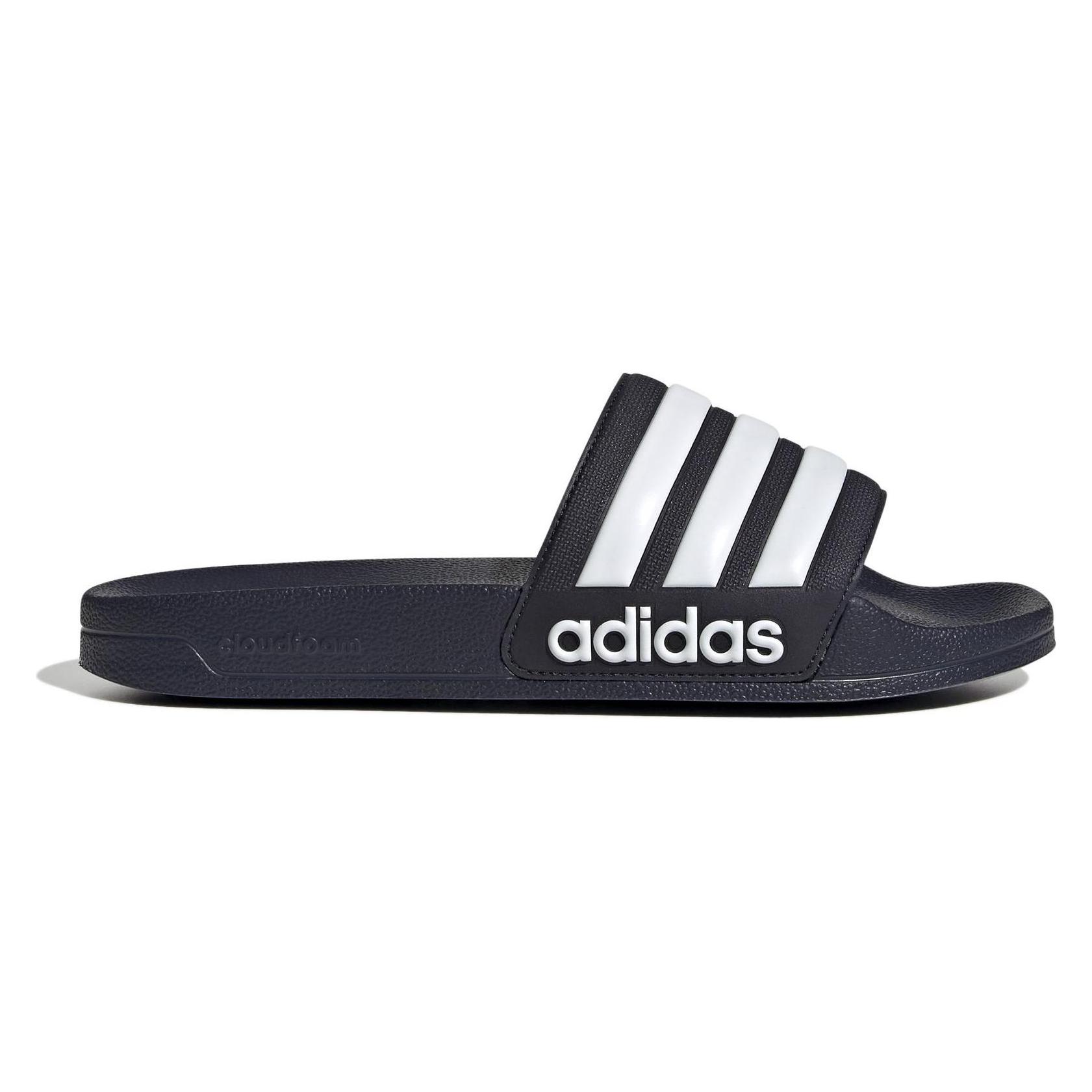 Adidas, Herren, Hausschuhe, Adilette, Blau, (43 1/3)