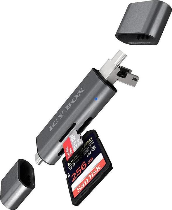Actual product image Icy Box Ib-Cr200-C Sd (USB, USB 2.0 Micro-B)