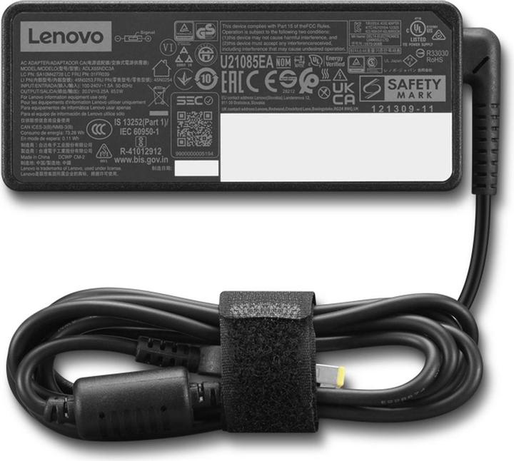 Actual product image Lenovo GX21G06615 Indoor power supply & voltage converter 65 W black (65 W)