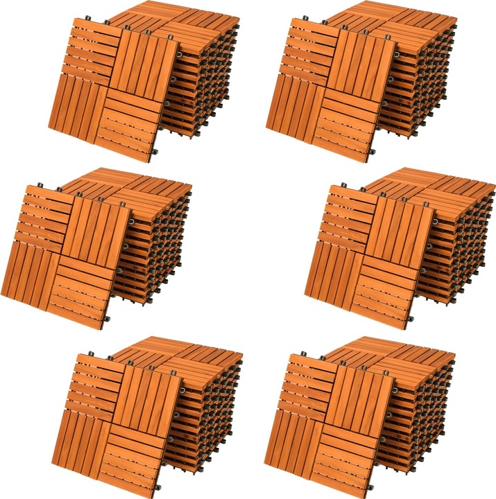 Casaria Holzfliese (66 x, 30 x 30 cm)