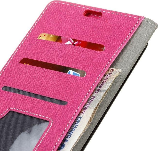 Produktbild MU Classic Leder Hülle mit Kreuzmuster (Huawei Y6 (2017), Huawei Y5 (2017))